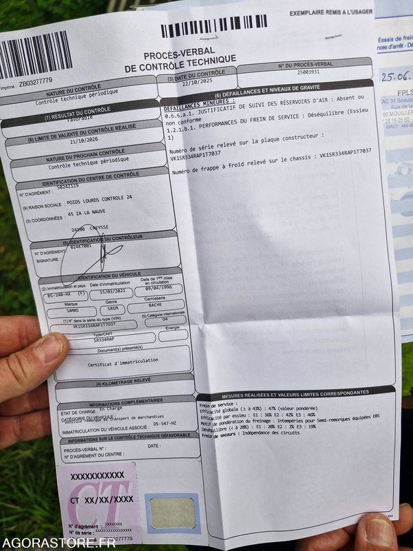 REMORQUE CEREALIERE SAMRO 70 M3 MINES FAVORABLE leasing REMORQUE CEREALIERE SAMRO 70 M3 MINES FAVORABLE: obrázek 12 REMORQUE CEREALIERE SAMRO 70 M3 MINES FAVORABLE leasing REMORQUE CEREALIERE SAMRO 70 M3 MINES FAVORABLE: obrázek 12