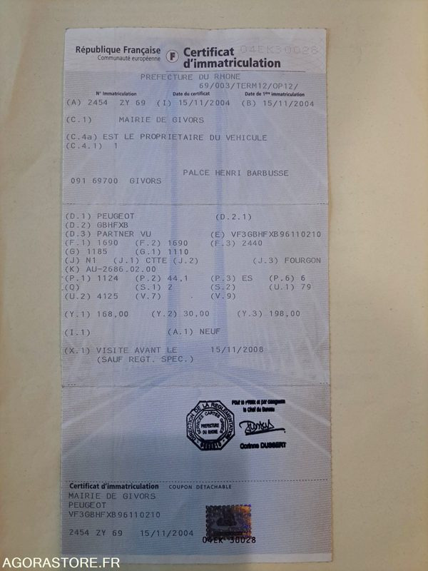 Malá dodávka PEUGEOT PARTNER 103583kms 2004: obrázek 13 Malá dodávka PEUGEOT PARTNER 103583kms 2004: obrázek 13