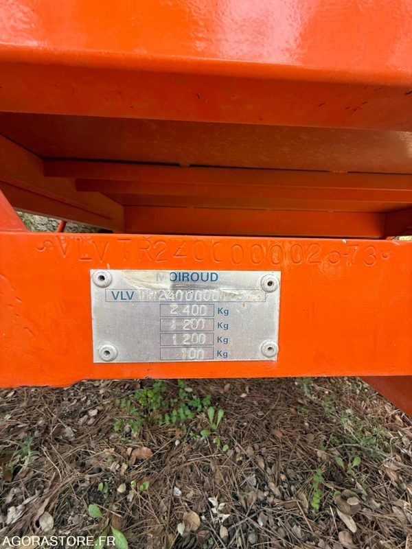 REMORQUE MOIROUD - Přívěs: obrázek 2 REMORQUE MOIROUD - Přívěs: obrázek 2