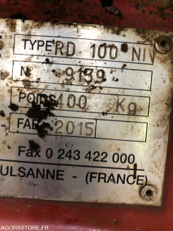 Enfouisseur de pierres DAIRON RD100NIV pour micro tracteur 22-35CV - Zemědělská technika: obrázek 5 Enfouisseur de pierres DAIRON RD100NIV pour micro tracteur 22-35CV - Zemědělská technika: obrázek 5