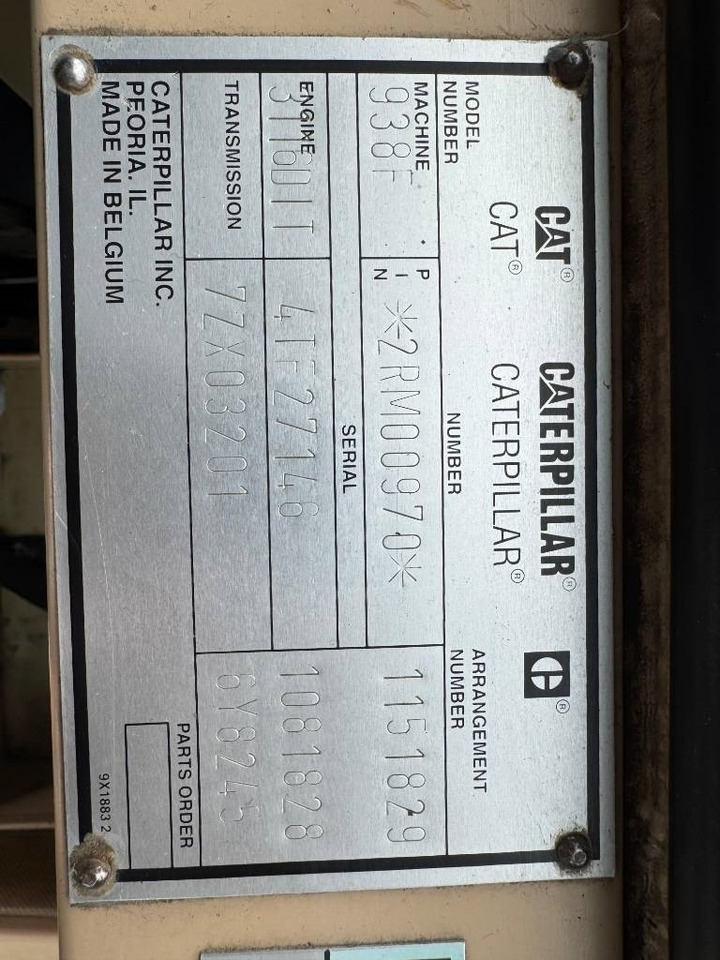 CAT 938 F II - Kolový nakladač: obrázek 5 CAT 938 F II - Kolový nakladač: obrázek 5