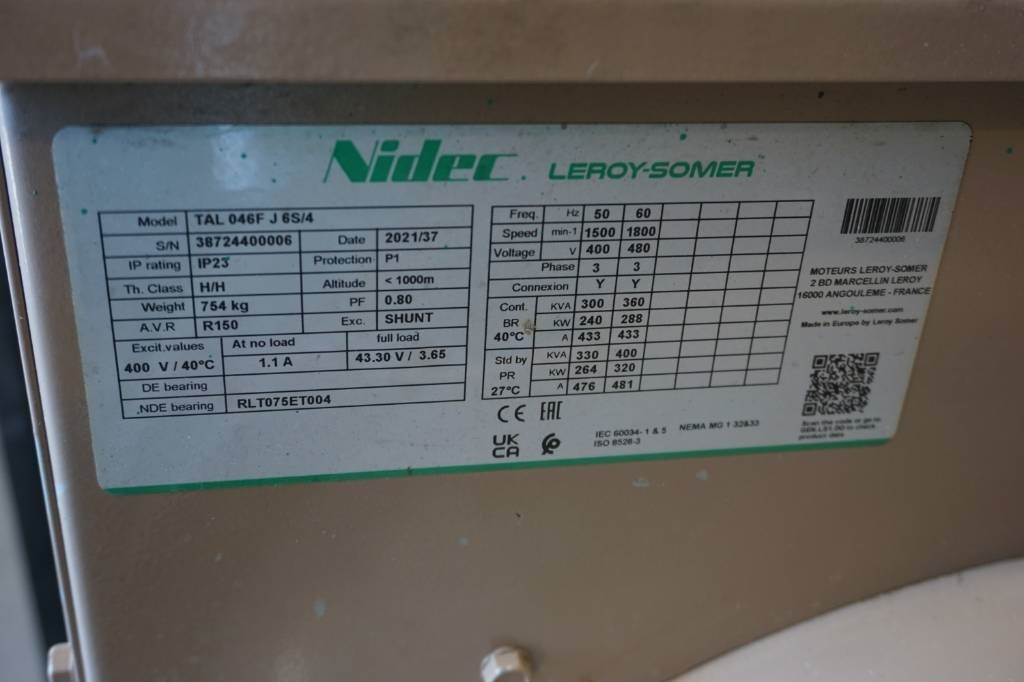 Nidec TAL046F Generator  - Elektrický generátor: obrázek 5 Nidec TAL046F Generator  - Elektrický generátor: obrázek 5