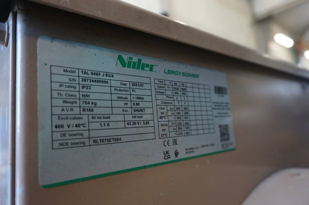 Elektrický generátor Nidec TAL046F Generator: obrázek 7