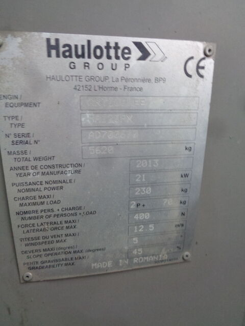 Haulotte HA120 - Kloubová plošina: obrázek 4 Haulotte HA120 - Kloubová plošina: obrázek 4