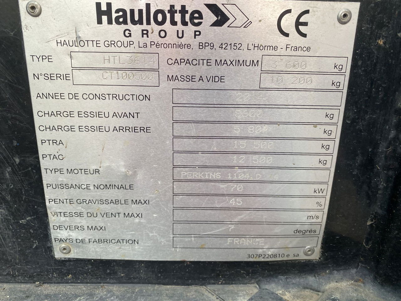 Haulotte HTL 3614 - Teleskopický manipulátor: obrázek 2 Haulotte HTL 3614 - Teleskopický manipulátor: obrázek 2