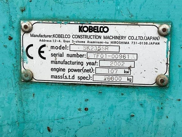 Kobelco SK235 SR - Pásové rýpadlo: obrázek 2 Kobelco SK235 SR - Pásové rýpadlo: obrázek 2