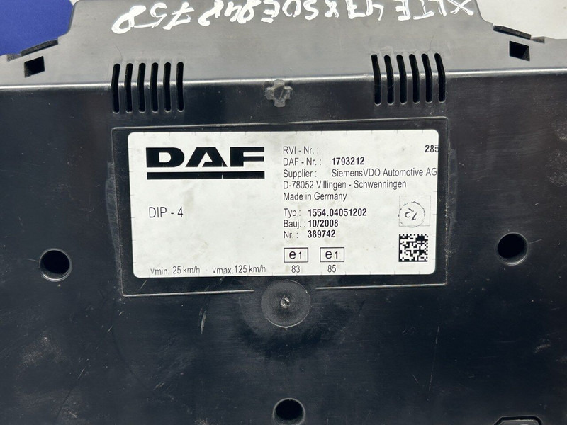 DAF cluster - Palubní deska pro Nákladní auto: obrázek 3 DAF cluster - Palubní deska pro Nákladní auto: obrázek 3