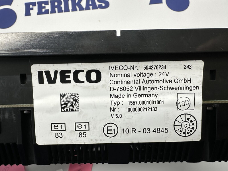 Iveco Instrument cluster dashboard 504276234, 504226363 (WORLDWIDE DEL - Palubní deska pro Nákladní auto: obrázek 3 Iveco Instrument cluster dashboard 504276234, 504226363 (WORLDWIDE DEL - Palubní deska pro Nákladní auto: obrázek 3