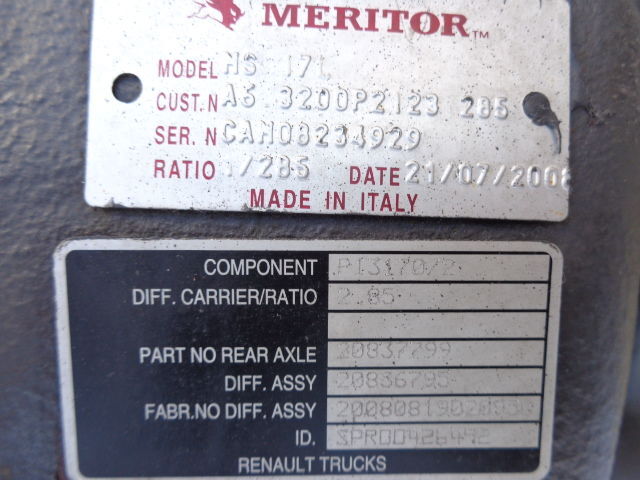 Renault MS 171, 177E , MS17X, RSS1344C ! All ratios 2.85 ; 2.64 ; 3.08 . - Diferenciál pro Nákladní auto: obrázek 4 Renault MS 171, 177E , MS17X, RSS1344C ! All ratios 2.85 ; 2.64 ; 3.08 . - Diferenciál pro Nákladní auto: obrázek 4