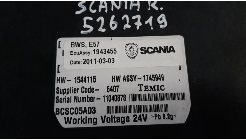 Scania BWS control unit - Řídicí blok pro Nákladní auto: obrázek 3 Scania BWS control unit - Řídicí blok pro Nákladní auto: obrázek 3
