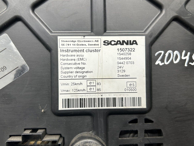 Scania instrumental cluster - Palubní deska pro Nákladní auto: obrázek 5 Scania instrumental cluster - Palubní deska pro Nákladní auto: obrázek 5