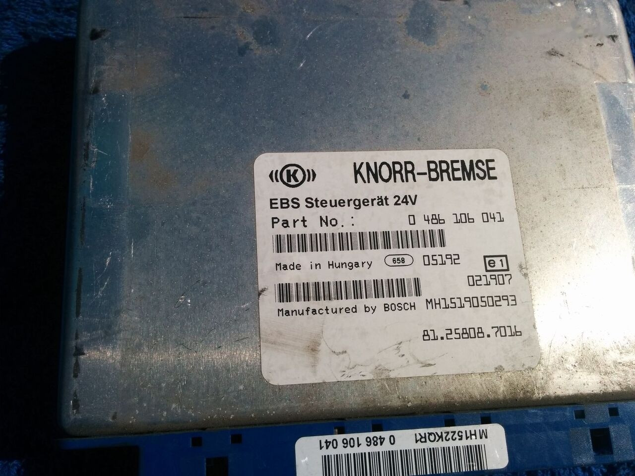 Řídicí blok pro Autobus Scania KNORR-BREMSE 0486106021\. 0486106026\. 0486106028\. 0486106041\.   MAN Volvo: obrázek 8