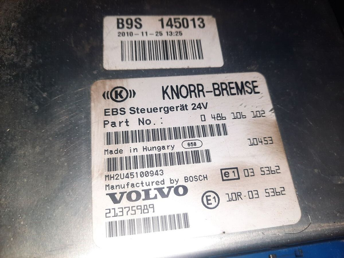 Řídicí blok pro Autobus Scania KNORR-BREMSE 0486106021\. 0486106026\. 0486106028\. 0486106041\.   MAN Volvo: obrázek 13