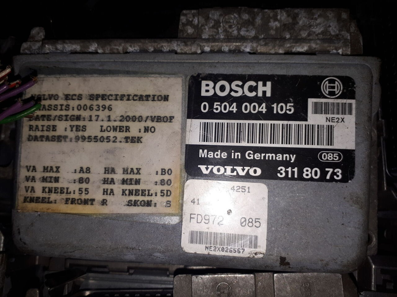 Řídicí blok pro Autobus Scania KNORR-BREMSE 0486106021\. 0486106026\. 0486106028\. 0486106041\.   MAN Volvo: obrázek 10
