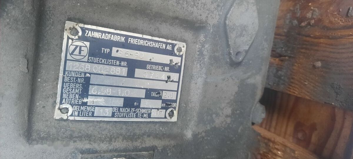 ZF S6-90 Mercedes-Benz OM405 - Převodovka pro Autobus: obrázek 3 ZF S6-90 Mercedes-Benz OM405 - Převodovka pro Autobus: obrázek 3