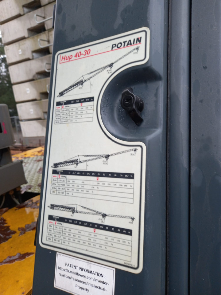 Potain HUP 40-30 - Samostavitelný jeřáb: obrázek 5 Potain HUP 40-30 - Samostavitelný jeřáb: obrázek 5