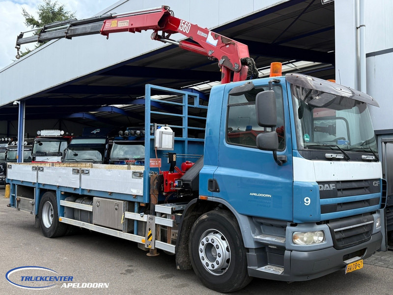 DAF CF 75.310 Manuel, Steel springs, HMF 1560 K3 - Nákladní automobil valníkový/ Plošinový, Auto s hydraulickou rukou: obrázek 1 DAF CF 75.310 Manuel, Steel springs, HMF 1560 K3 - Nákladní automobil valníkový/ Plošinový, Auto s hydraulickou rukou: obrázek 1