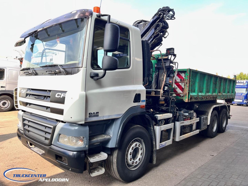 DAF CF 85.410 ATE, Hiab 166-3, 6x4 Big axle, Steel spring - Hákový nosič kontejnerů, Auto s hydraulickou rukou: obrázek 3 DAF CF 85.410 ATE, Hiab 166-3, 6x4 Big axle, Steel spring - Hákový nosič kontejnerů, Auto s hydraulickou rukou: obrázek 3