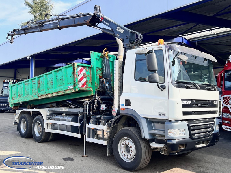 DAF CF 85.410 ATE, Hiab 166, 6x4 Steel spring - Sklápěč, Auto s hydraulickou rukou: obrázek 1 DAF CF 85.410 ATE, Hiab 166, 6x4 Steel spring - Sklápěč, Auto s hydraulickou rukou: obrázek 1