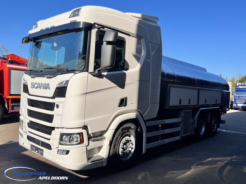Scania R500 NGS 15000 Liter, Retarder, Steering axle, Stainless steel - Edelstahlt, Milk - Milch - Water - Cisternové vozidlo: obrázek 3 Scania R500 NGS 15000 Liter, Retarder, Steering axle, Stainless steel - Edelstahlt, Milk - Milch - Water - Cisternové vozidlo: obrázek 3