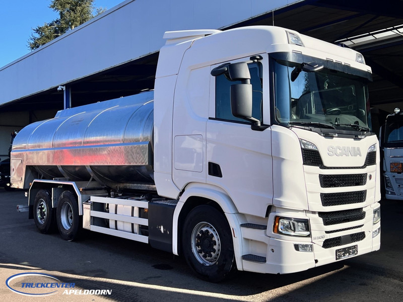 Scania R500 NGS 15000 Liter, Retarder, Steering axle, Stainless steel - Edelstahlt, Milk - Milch - Water - Cisternové vozidlo: obrázek 1 Scania R500 NGS 15000 Liter, Retarder, Steering axle, Stainless steel - Edelstahlt, Milk - Milch - Water - Cisternové vozidlo: obrázek 1