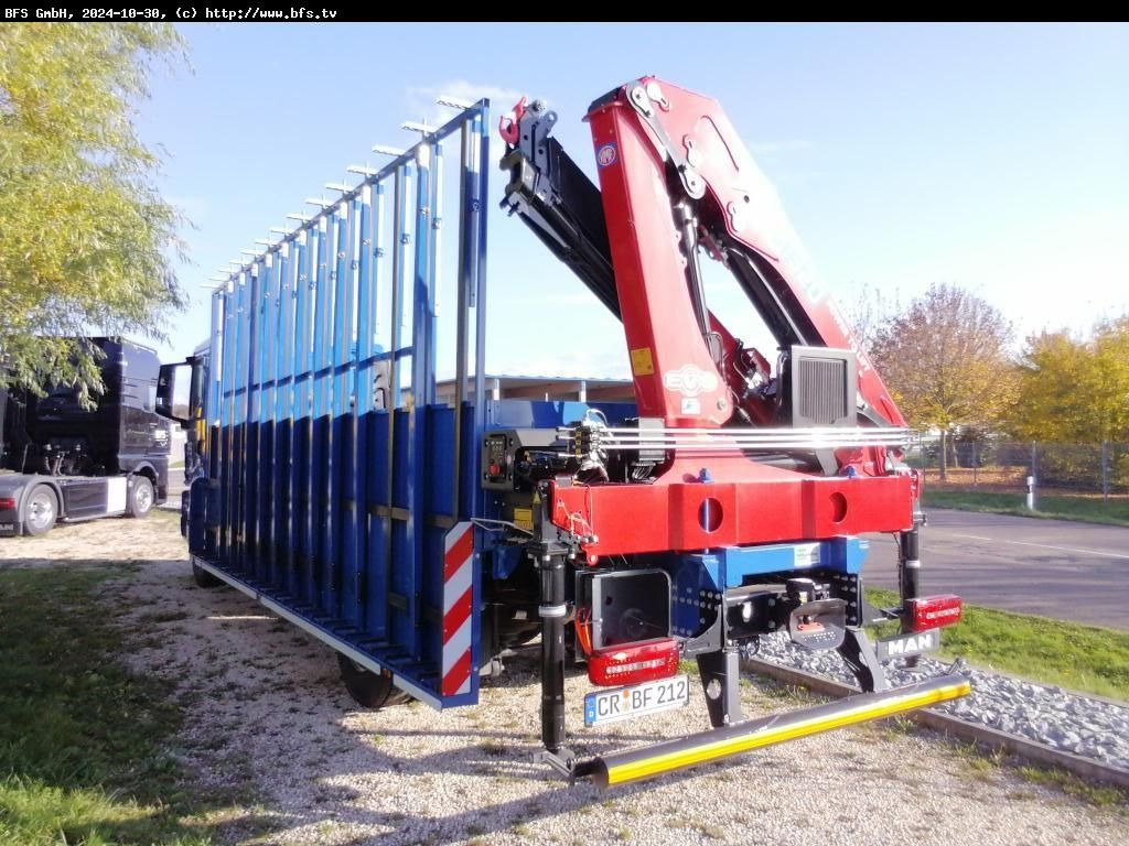 MAN TGM (TG3) 18.320 4x2 BL CH Glastransporter Hegla - Nákladní automobil valníkový/ Plošinový, Auto s hydraulickou rukou: obrázek 3 MAN TGM (TG3) 18.320 4x2 BL CH Glastransporter Hegla - Nákladní automobil valníkový/ Plošinový, Auto s hydraulickou rukou: obrázek 3