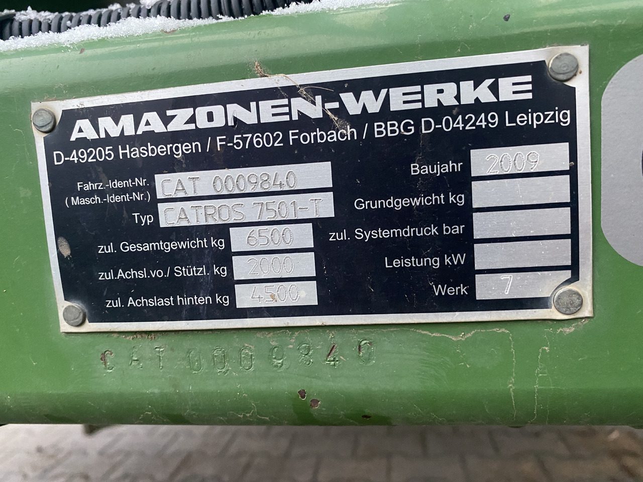 Talířové brány Amazone CATROS 7501-T: obrázek 9