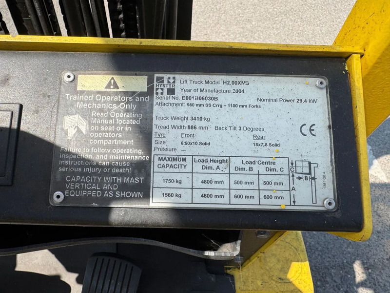 Hyster H2.00XMS H2.00XMS leasing Hyster H2.00XMS H2.00XMS: obrázek 17