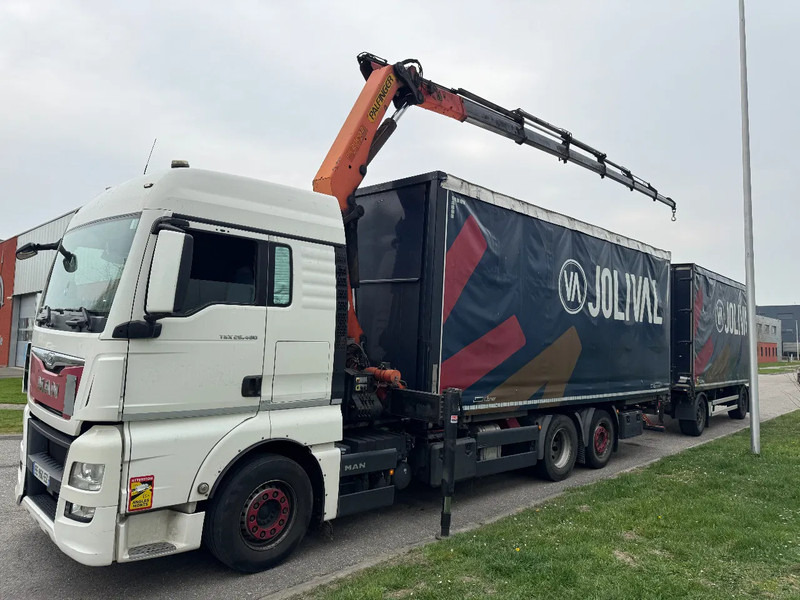 MAN TGX 26.480 6X2 - EURO 6 + PALFINGER PK20002 + REMOTE + LECITRAILER HANGER - Plachtový nákladní auto, Auto s hydraulickou rukou: obrázek 4 MAN TGX 26.480 6X2 - EURO 6 + PALFINGER PK20002 + REMOTE + LECITRAILER HANGER - Plachtový nákladní auto, Auto s hydraulickou rukou: obrázek 4