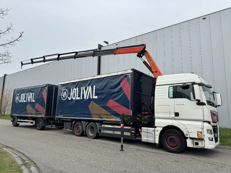 MAN TGX 26.480 6X2 - EURO 6 + PALFINGER PK20002 + REMOTE + LECITRAILER HANGER - Plachtový nákladní auto, Auto s hydraulickou rukou: obrázek 5 MAN TGX 26.480 6X2 - EURO 6 + PALFINGER PK20002 + REMOTE + LECITRAILER HANGER - Plachtový nákladní auto, Auto s hydraulickou rukou: obrázek 5