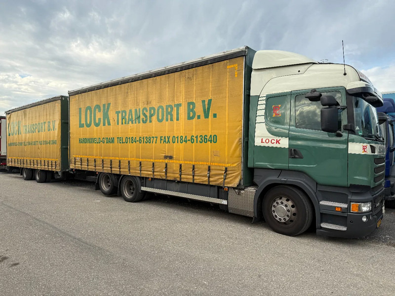 Scania R450 6X2 + DRACO AANHANGER 2010 TUV TILL 17-08-2026 - Plachtový nákladní auto: obrázek 1 Scania R450 6X2 + DRACO AANHANGER 2010 TUV TILL 17-08-2026 - Plachtový nákladní auto: obrázek 1