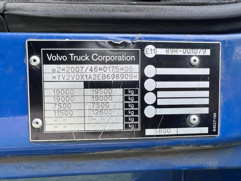 Plachtový nákladní auto Volvo FE 250 4X2 EURO 6 - 19 TON + DHOLLANDIA: obrázek 10