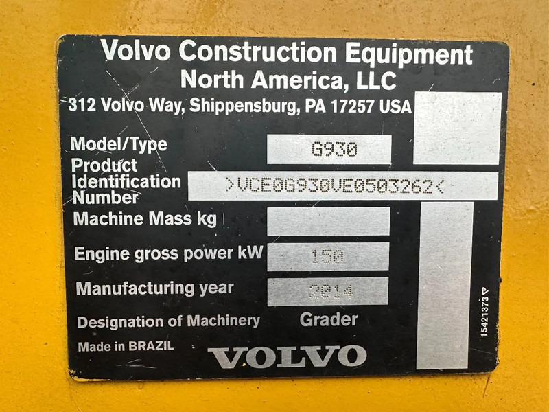 Volvo G 930 - Grejdr: obrázek 5 Volvo G 930 - Grejdr: obrázek 5