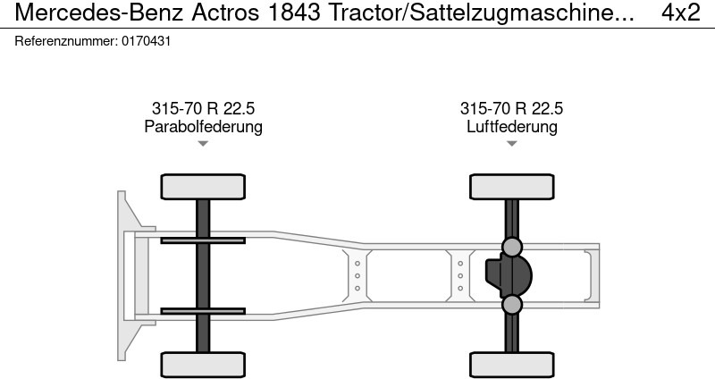 Tahač Mercedes-Benz Actros 1843 Tractor/Sattelzugmaschine/Trækker: obrázek 13
