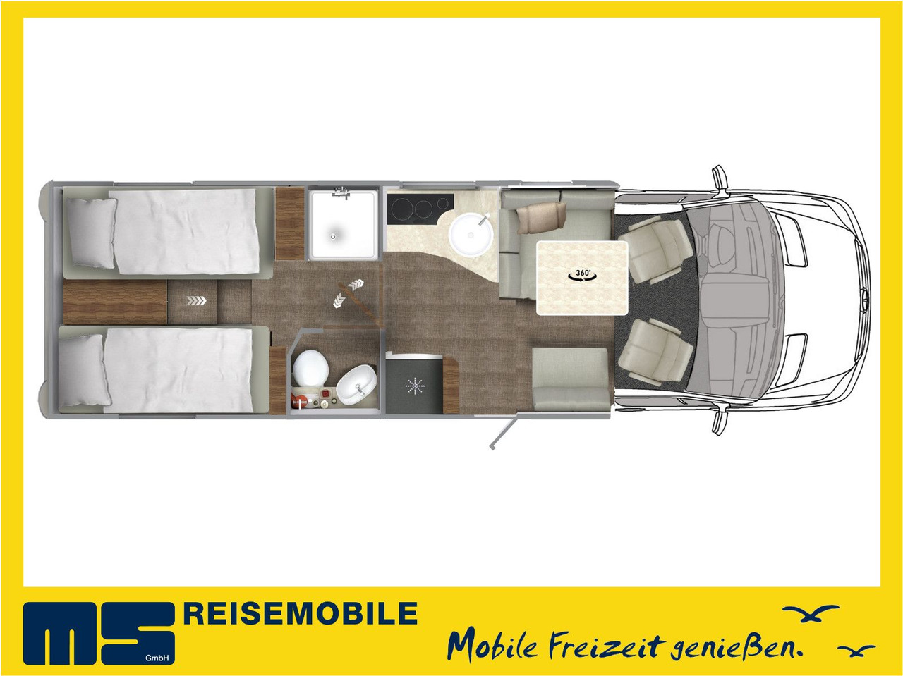 Eura Mobil CONTURA 766 EB /LUMINARY PAKET / EINZELBETTEN - Polointegrovaný obytný vůz: obrázek 2 Eura Mobil CONTURA 766 EB /LUMINARY PAKET / EINZELBETTEN - Polointegrovaný obytný vůz: obrázek 2