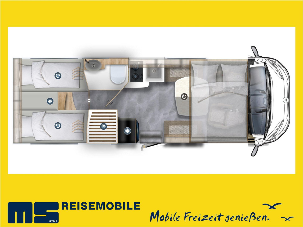 Eura Mobil INTEGRA LINE GT 726 EF /MB 170PS-9G / MOD.2025 - Integrovaný obytný vůz: obrázek 2 Eura Mobil INTEGRA LINE GT 726 EF /MB 170PS-9G / MOD.2025 - Integrovaný obytný vůz: obrázek 2