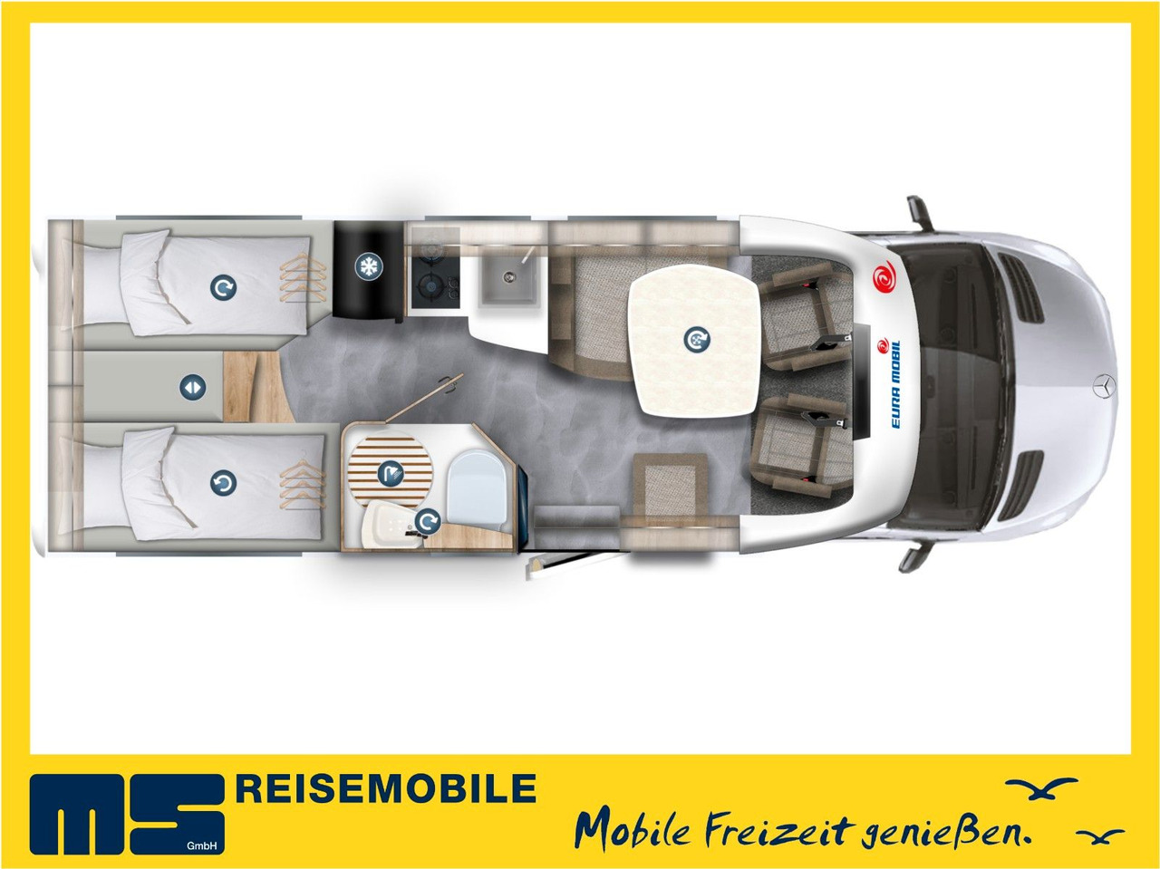 Eura Mobil PROFILA T 696 EB /MONDIAL S-P. 2025/EINZELBETTEN - Polointegrovaný obytný vůz: obrázek 2 Eura Mobil PROFILA T 696 EB /MONDIAL S-P. 2025/EINZELBETTEN - Polointegrovaný obytný vůz: obrázek 2