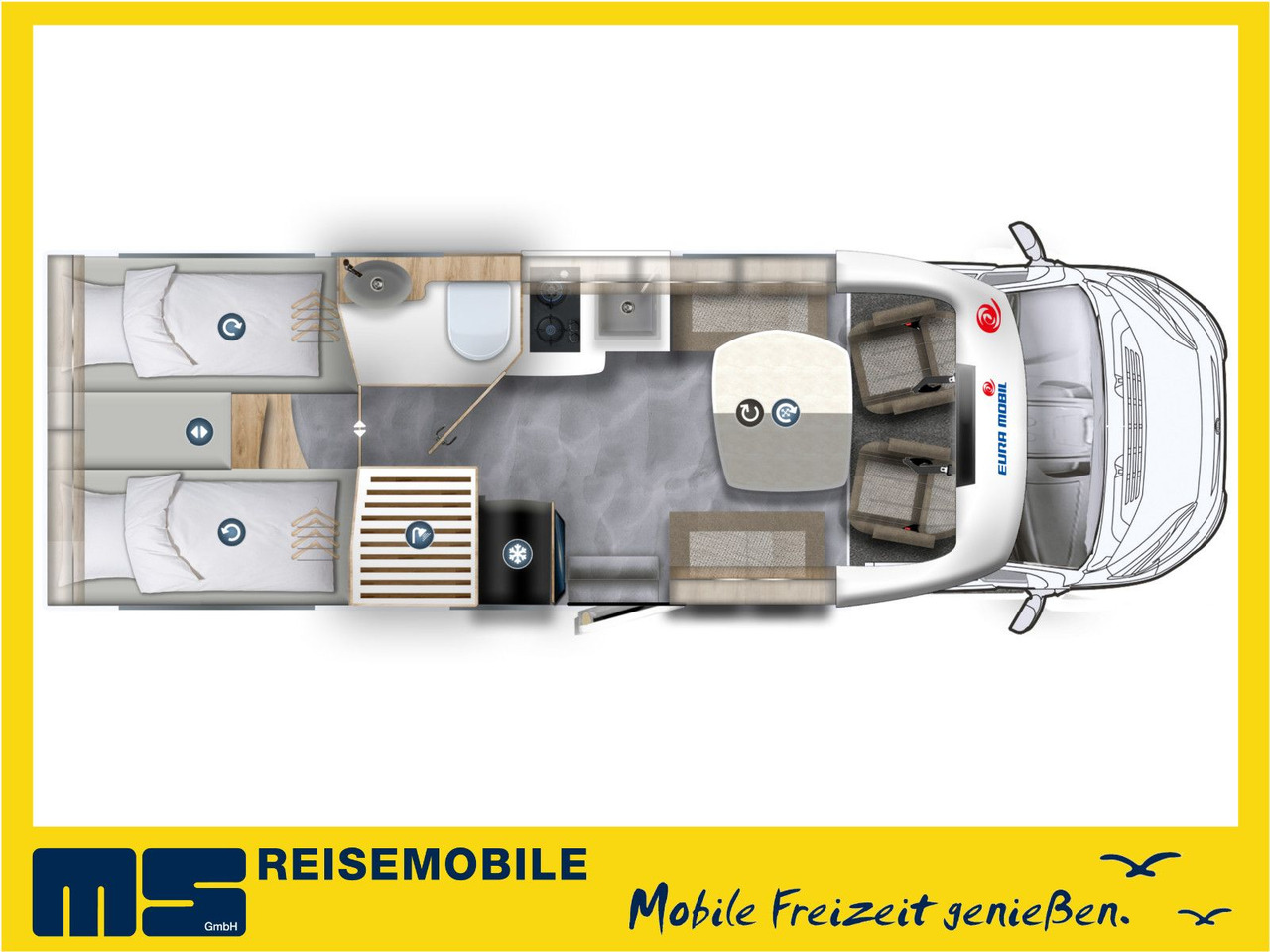 Eura Mobil PROFILA T 720 EF - 101 EDITION / EINZELBETTEN - Polointegrovaný obytný vůz: obrázek 2 Eura Mobil PROFILA T 720 EF - 101 EDITION / EINZELBETTEN - Polointegrovaný obytný vůz: obrázek 2