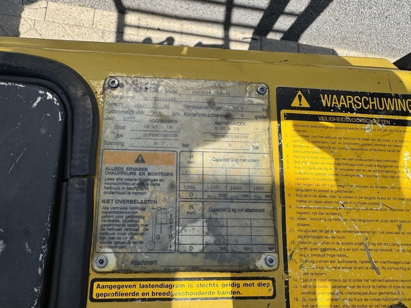 Dieselový vysokozdvižný vozík Yale GDP30TP: obrázek 12 Dieselový vysokozdvižný vozík Yale GDP30TP: obrázek 12