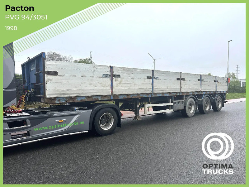 Pacton Plateau à ridelles / Flatbed trailer with sideboards - Návěs valník/ Plato: obrázek 1 Pacton Plateau à ridelles / Flatbed trailer with sideboards - Návěs valník/ Plato: obrázek 1