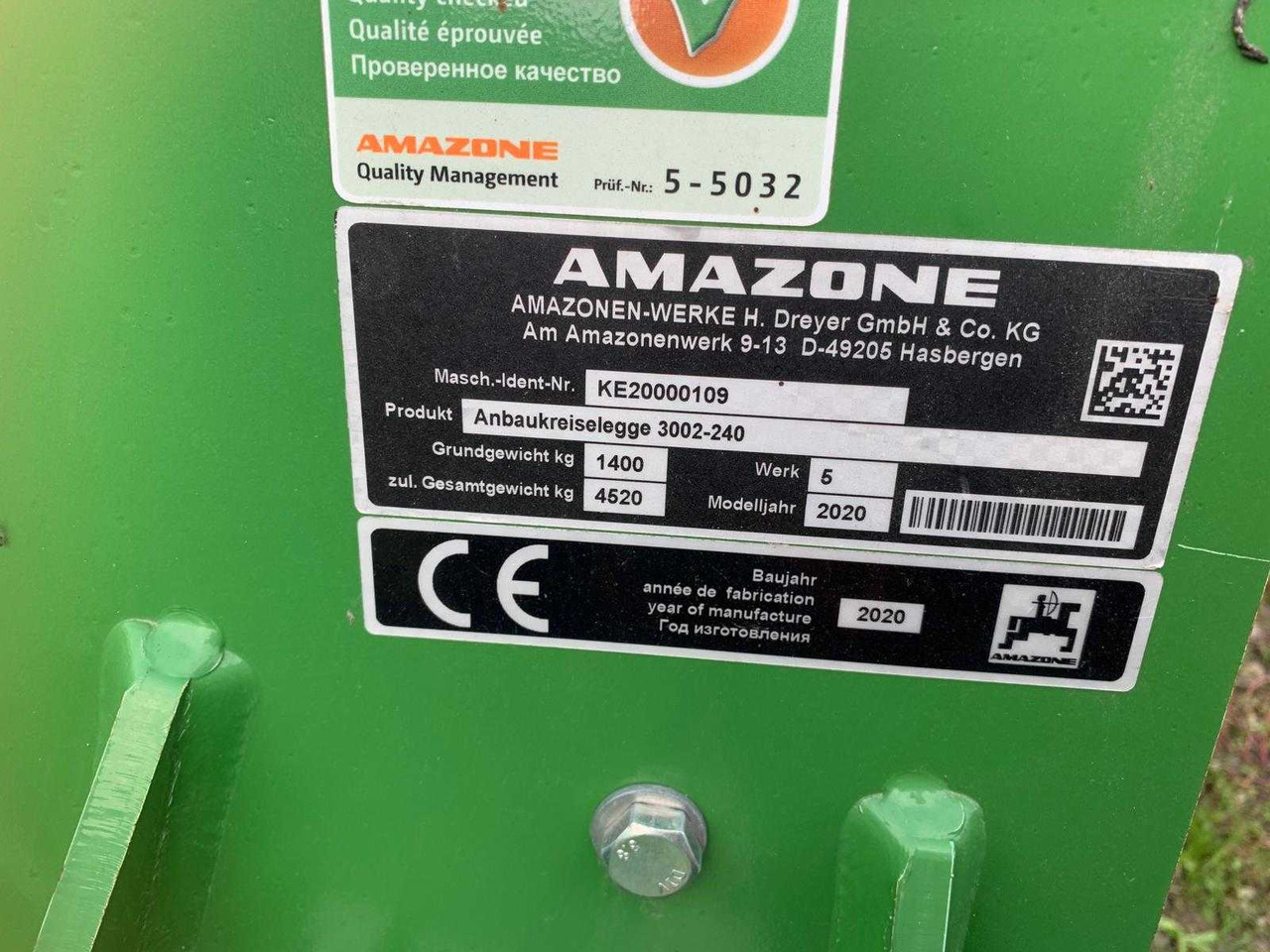 AMAZONE  - Rotační brány: obrázek 5 AMAZONE  - Rotační brány: obrázek 5