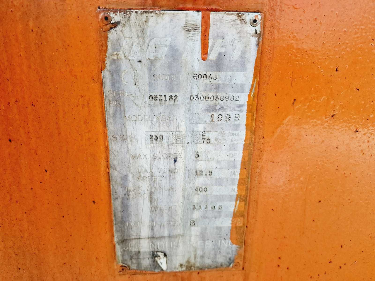 Pracovní plošina JLG 600 AJ: obrázek 14