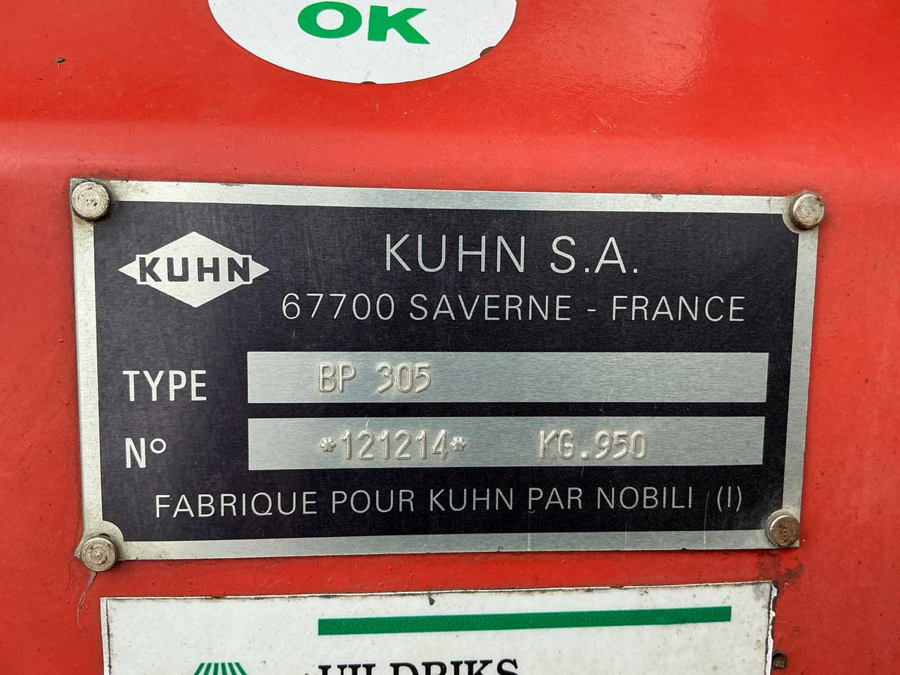 Kladívkový mulčovač Kuhn BP305: obrázek 13