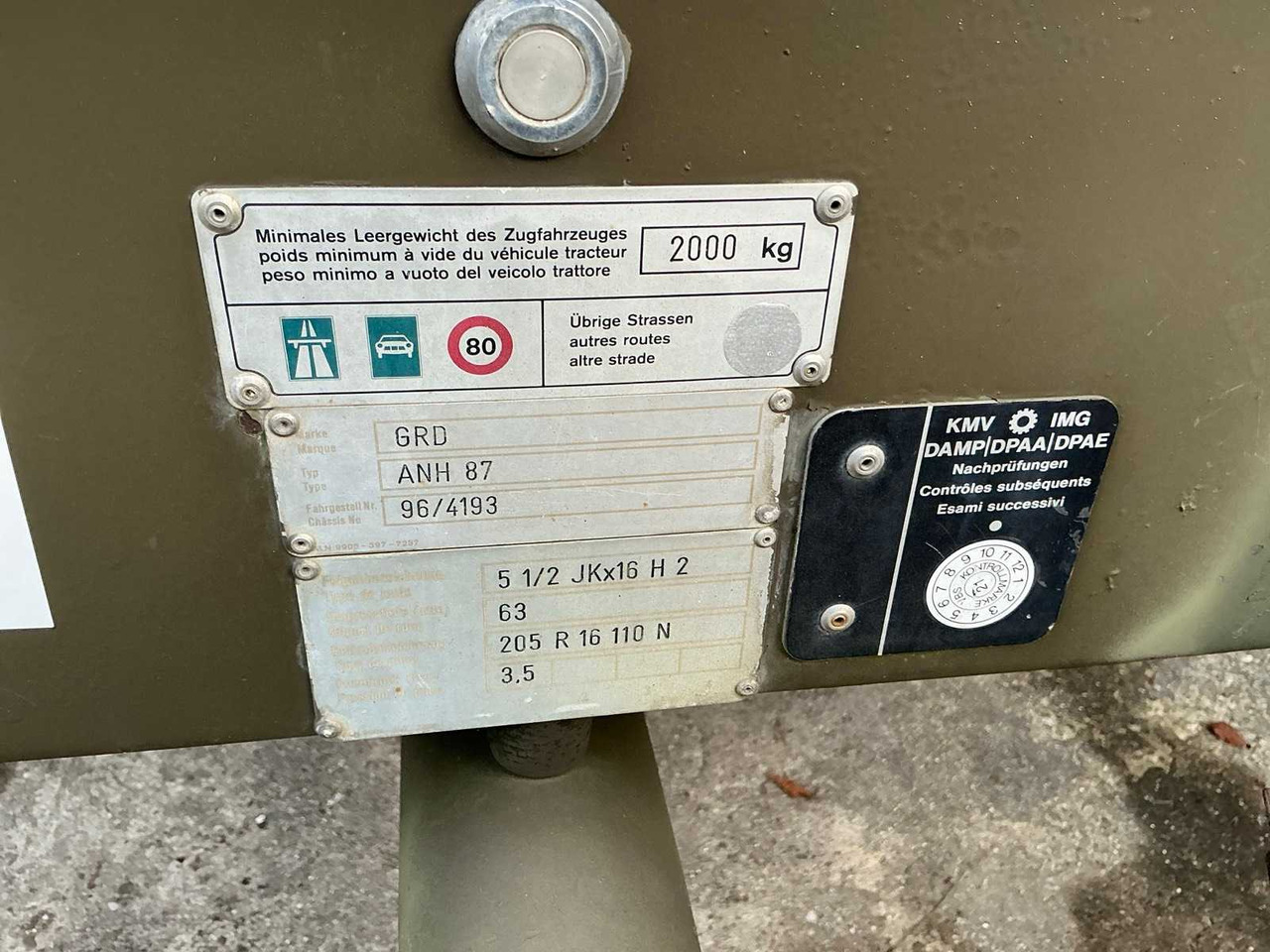 1997 FRECH-HOCH GRD ANH 87 SACHTRANSPORTTRAILER - Přívěs: obrázek 4 1997 FRECH-HOCH GRD ANH 87 SACHTRANSPORTTRAILER - Přívěs: obrázek 4