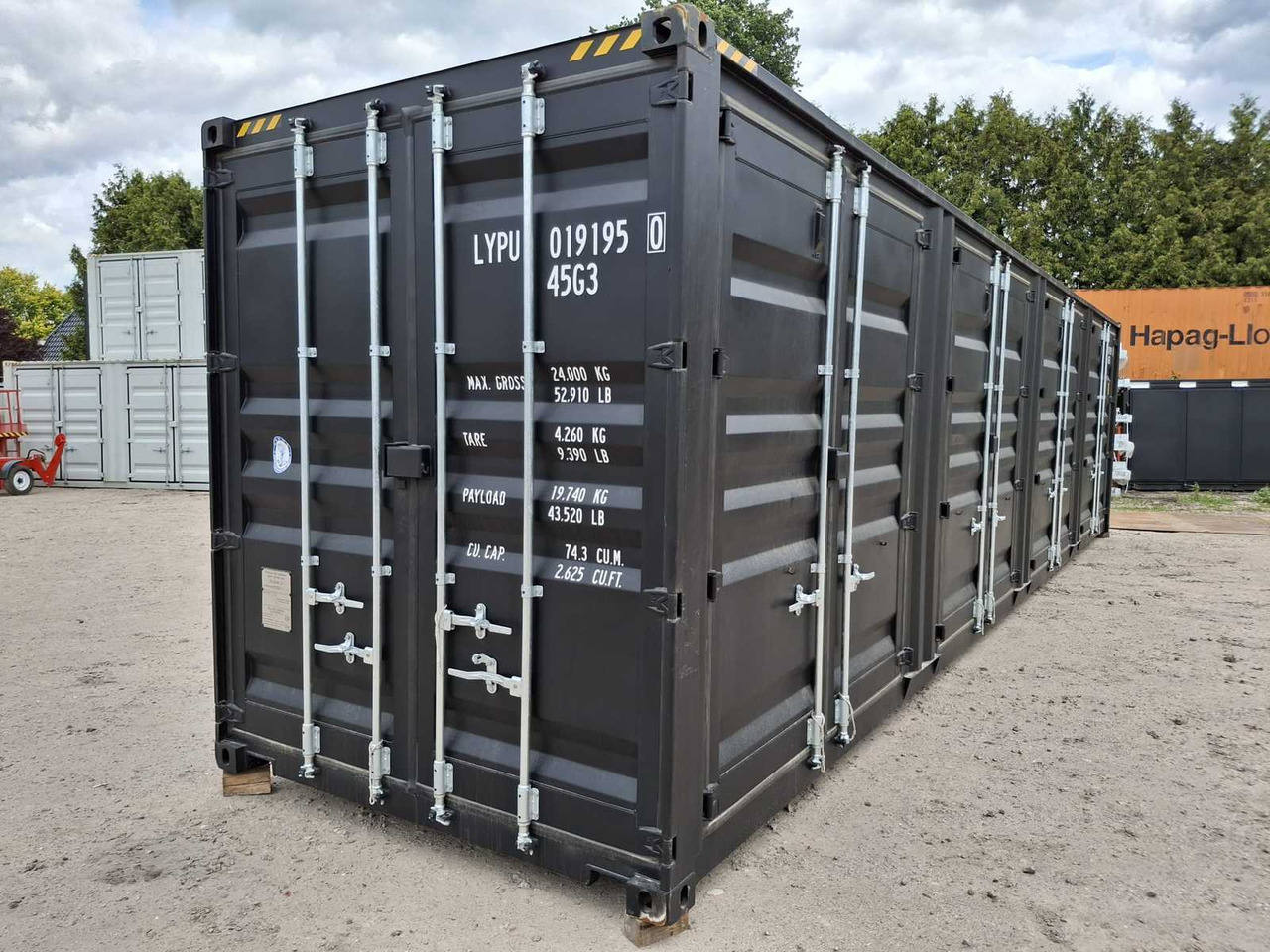 Rhino-Cross-Containers 40 ft High Cube Zwart - Lodní kontejner: obrázek 1 Rhino-Cross-Containers 40 ft High Cube Zwart - Lodní kontejner: obrázek 1