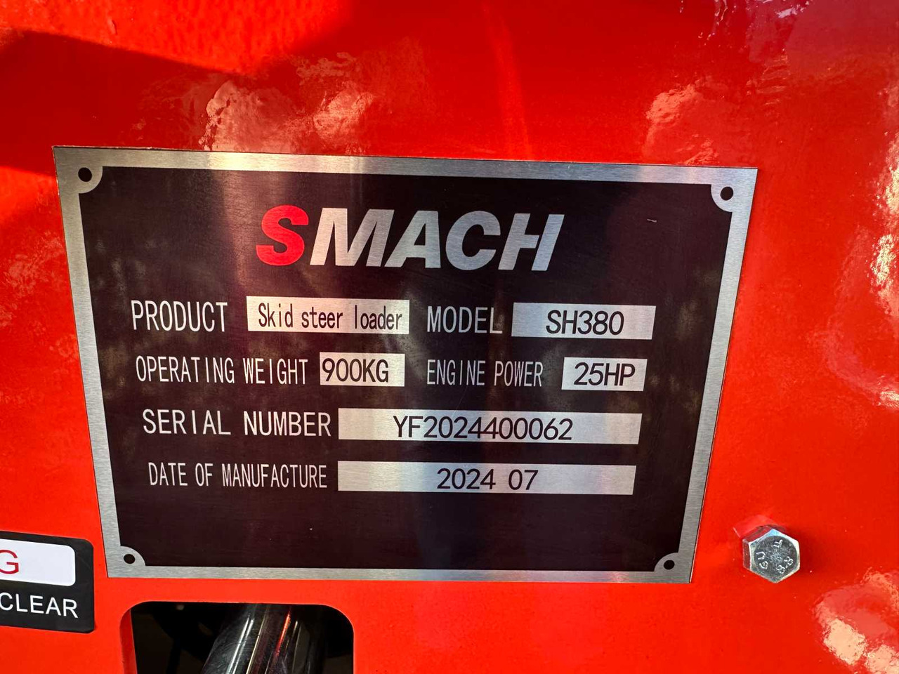Smykový nakladač SMACH SH380: obrázek 30