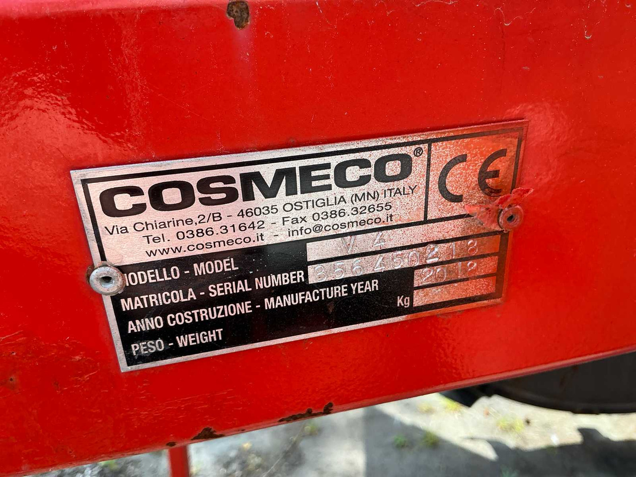Cosmeco V4 - Zemědělská technika: obrázek 5 Cosmeco V4 - Zemědělská technika: obrázek 5
