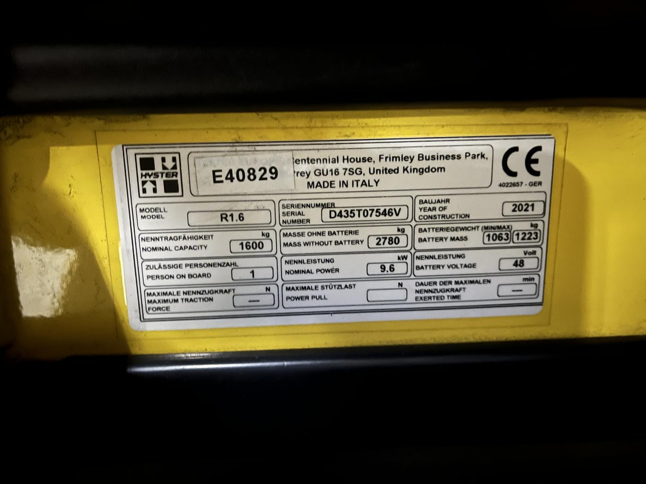 Hyster R1.6 - Retrak: obrázek 4 Hyster R1.6 - Retrak: obrázek 4