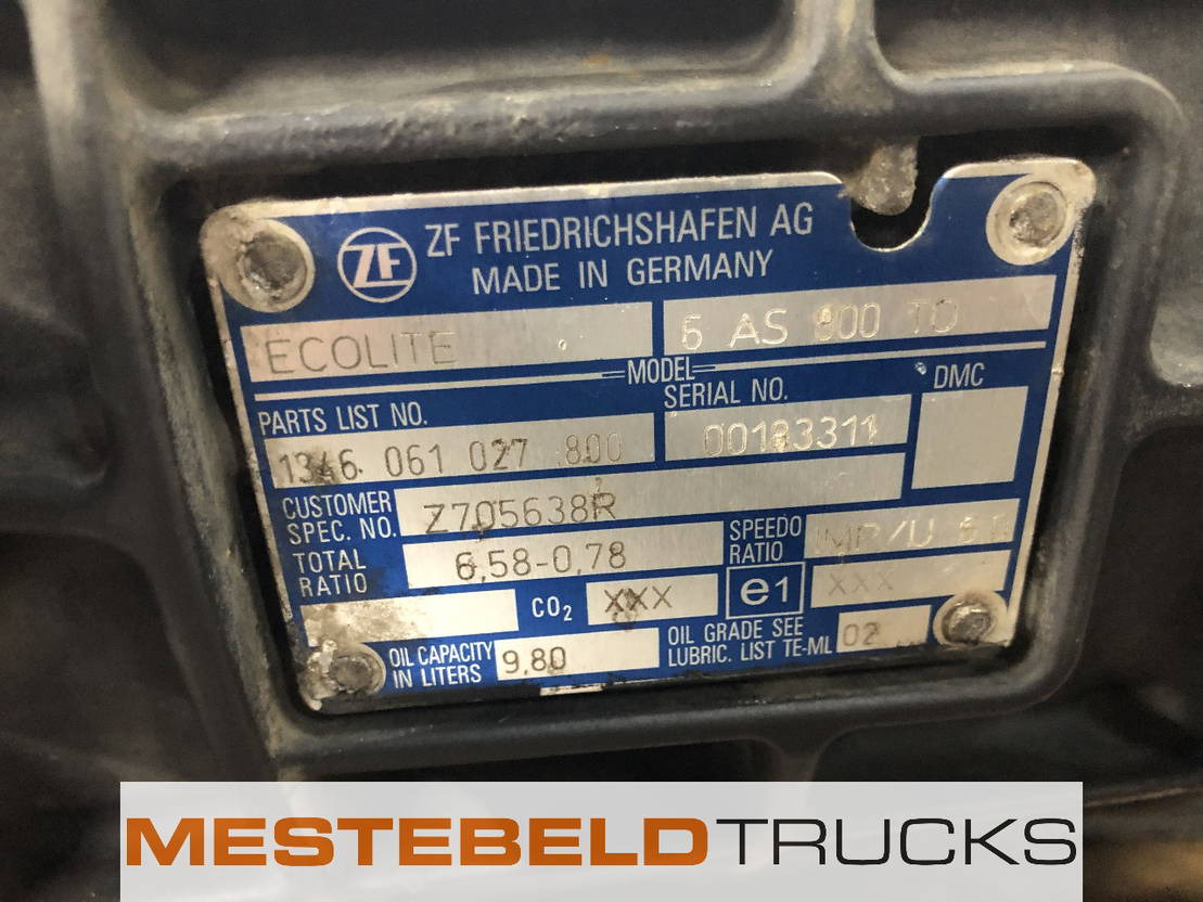 DAF Versnellingsbak 6 AS 800 TO - Převodovka a díly pro Nákladní auto: obrázek 5 DAF Versnellingsbak 6 AS 800 TO - Převodovka a díly pro Nákladní auto: obrázek 5