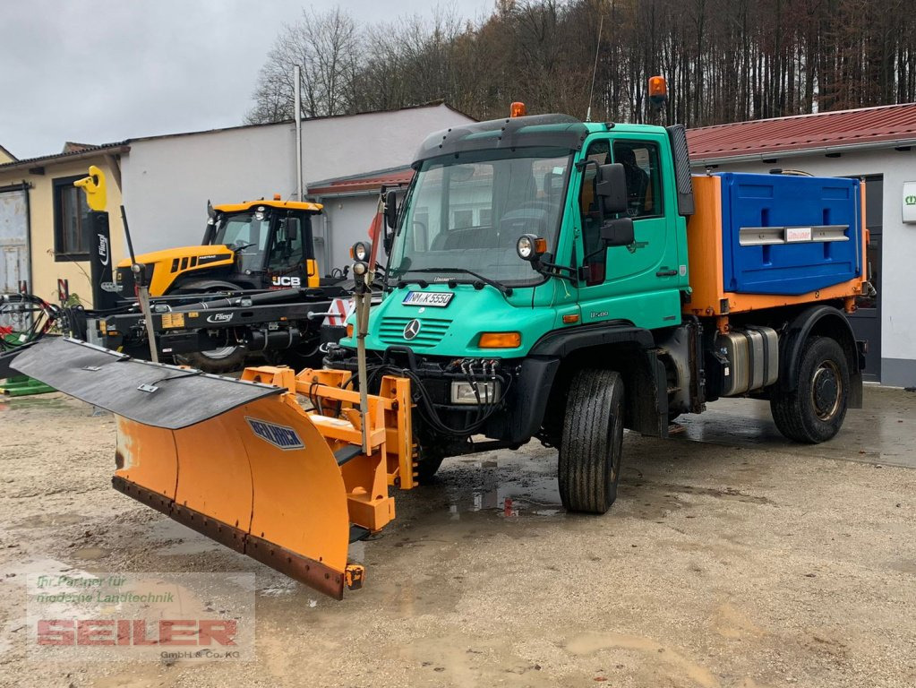 Mercedes-Benz Unimog U 500 + Salzstreuer + Schneeschild - Vozidlo pro zimní údržbu: obrázek 1 Mercedes-Benz Unimog U 500 + Salzstreuer + Schneeschild - Vozidlo pro zimní údržbu: obrázek 1